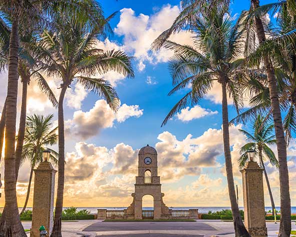 west palm beach clock