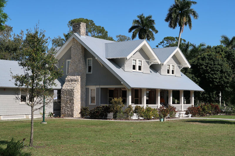 The exterior of a nice two-story home