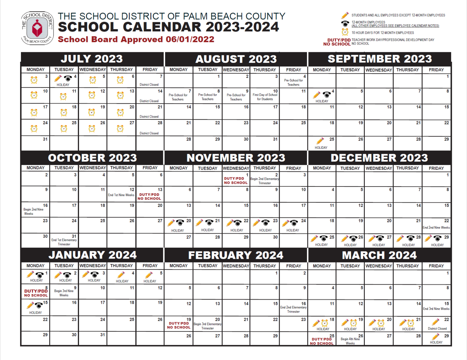 Palm Beach County Calendar 2024 Alie Lucila