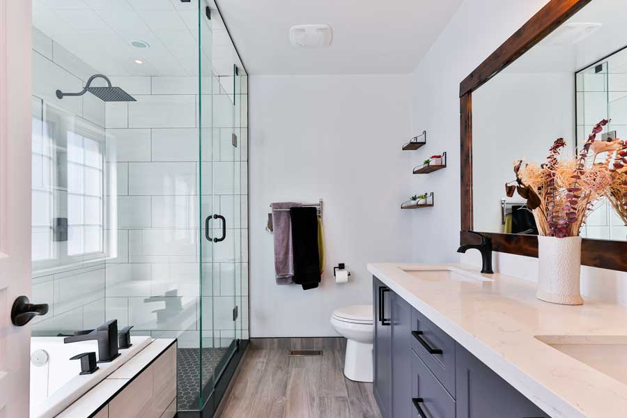 a modern bathroom